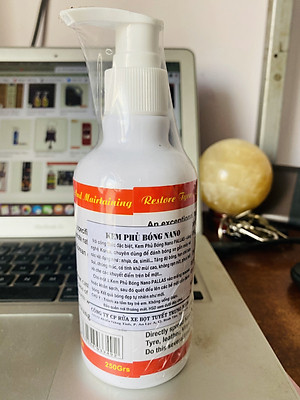 Kem phủ bóng PALLAS NANO Polish Cream 250g - dùng đánh bóng xe máy, ô tô, bóng nhựa, da, simili, hạn chế bám bụi