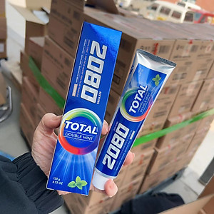 Kem đánh răng 2080 Total Green Mint Hàn Quốc bảo vệ răng nướu toàn diện, trắng răng, sạch mảng bám 120gr