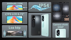 Điện thoại OPPO A58 6GB/128GB , Sạc nhanh 33W - Hàng Chính Hãng