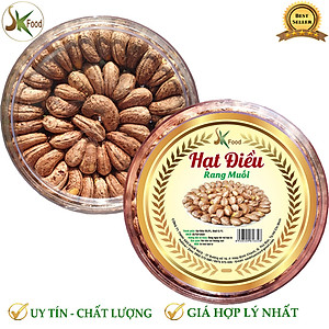 1KG HẠT ĐIỀU VỎ LỤA RANG MUỐI XẾP HOA CAO CẤP THƯƠNG HIỆU SK FOOD