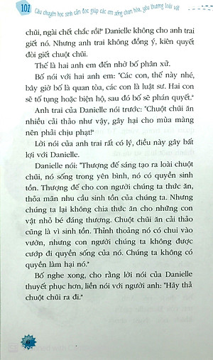 Sách Kỹ Năng Sống - 101 Câu Chuyện Học Sinh Cần Đọc Giúp Các Em Sống Chan Hòa, Yêu Thương Loài Vật