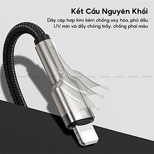Cáp sạc nhanh PD20W truyền dữ liệu Baseus Metal Data Type-C sang iPhone ( 2 size ) - Hàng chính hãng