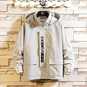 ÁO KHOAC KAKI HỘP IN CHỮ NHÂT THỜI TRANG NAM NỮ