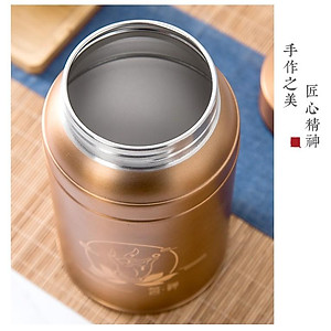 HỘP ĐỰNG TRÀ INOX 304 | LỌ ĐỰNG CHÈ SIÊU BỀN CHỐNG BÁM VÂN TAY | LỌ ĐỰNG 2 LẠNG CHÈ