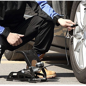 Bơm Đạp Chân 2 Nòng Xilanh BEELORD J54B-01 10 Bar/160 PSI Bơm Chất Lượng Cao Cho Xe Đạp, Xe Máy, Xe Ô tô, Xe Hơi Đa Năng Xếp Gọn (Tặng Kèm 3 Chốt Chân, Hộp đựng bơm) - Mai Lee