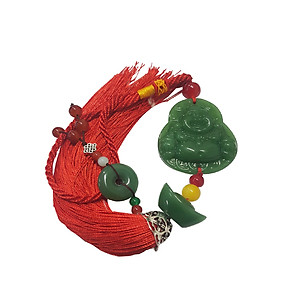 Bộ Khánh Ngọc phật di lặc phong thủy treo trên ô tô, xe hơi
