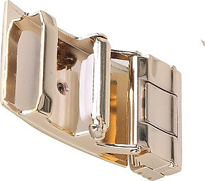 Đầu Khóa Da Cá Sấu 4 Phân Đầu Vàng Huy Hoàng HT9221 - Đen