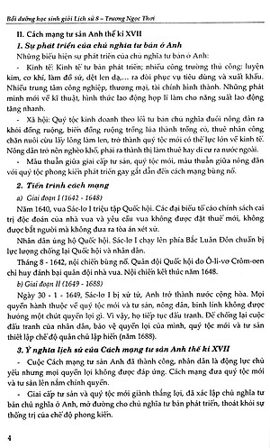 Sách Bồi Dưỡng Học Sinh Giỏi Lịch Sử Lớp 8 (Tái Bản)