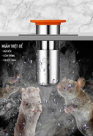 Phụ kiện Ngăn mùi nhà tắm - INOX 304 lắp thoát sàn chống mùi hôi ngăn vi khuẩn trào ngược lên – DH2011