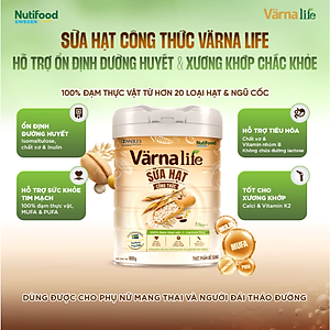Thực phẩm bổ sung sữa hạt công thức Varna Life