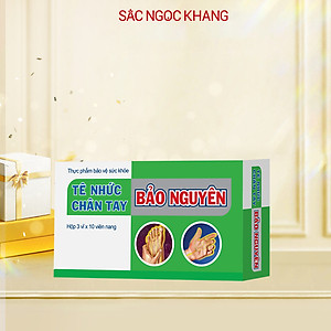 Viên uống tê nhức chân tay xương khớp Bảo Nguyên 30 viên hỗ trợ hỗ trợ chân tay tê nhức, tê mỏi, tê bì, tê cứng, tê buốt, co mỏi, đau nhức xương khớp
