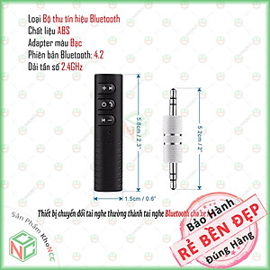 (Không Dây) Thiết Bị Chuyển Đổi Tai Nghe Thường Sang Bluetooth KhoNCC Hàng Chính Hãng - Kết Nối Loa Hoặc Xe Hơi - KLM-CATSBTR999
