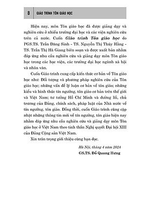 Giáo trình tôn giáo (bản in 2024)