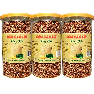 CƠM GẠO LỨT RONG BIỂN GIÒN THƠM - HŨ 250G HIỆU SK FOOD