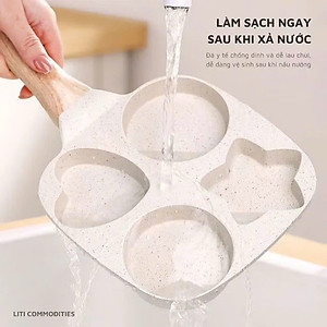 Chảo Chống Dính 4 Ngăn Nhiều Hình – Tiện Lợi Cho Bữa Sáng Gia Đình - HÀNG CHÍNH HÃNG MINIIN