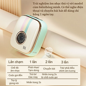 Tai nghe bluetooth Rock Retro nghe nhạc liên tục 12h - Hàng chính hãng bảo hành 1 năm