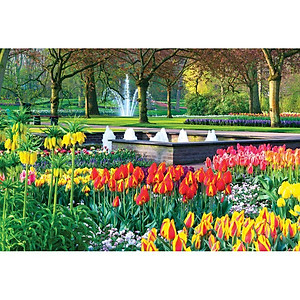 Tranh xếp Hình Tia Sáng Vườn Xuân ( 925 mảnh ghép)