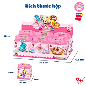 Đồ chơi xếp hình, lắp ráp 6 in 1 Qman 35011 - Điểm tâm ngọt ngào - Dành cho bé gái từ 6 tuổi