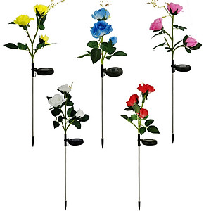 Đèn hoa hồng năng lượng mặt trời ED04 SolaZ trang trí sân vườn, tự động phát sáng, 0 đồng tiền điện