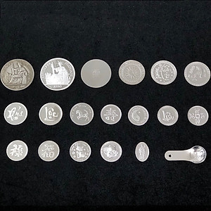 Đồng Xu Cạo Gió Đánh Cảm  Bạc Ta Nguyên Chất S99 Mã Đáo Thành Công Loại Nhỏ Đường Kính 2,3cm BẠC HIỂU MINH XDG4