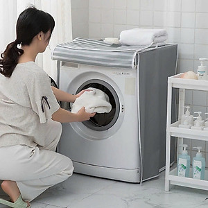 Bạt Áo Trùm Máy Giặt Cửa Trên, Cửa Ngang Vải Dù Siêu Dày, Chống Thấm Nước, Không Phai Màu - (Giao Màu - Họa Tiết Ngẫu Nhiên)