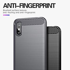 Ốp lưng chống sốc vân kim loại cho Xiaomi Redmi 9A hiệu Likgus (bảo vệ toàn diện, chống va đập) - hàng nhập khẩu