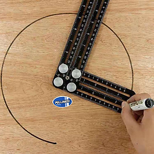 Thước đo 6 góc gấp lỗ định vị đa năng Milliken