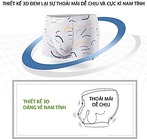 Hộp 5 Quần Lót Boxer Nam SZone Cá Tính Hộp Quần Sịp Hình Sao