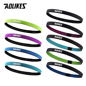 Băng Trán, Băng Đô Chặn Mồ Hôi Thể Thao Nam Nữ Sport Anti-Slip Sweatband AOLIKES YE-2101 - Hàng Chính Hãng