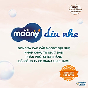 Tã Dán Moony Dịu Nhẹ NB62+4/S58+2/M46/L38