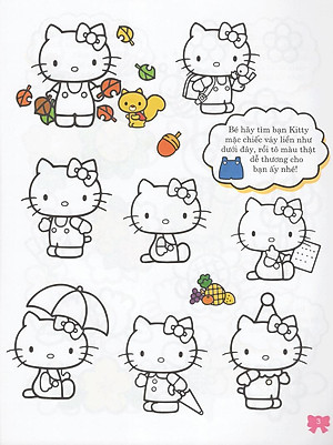 Bộ 4 Cuốn Hello Kitty- Sách Tô Màu: Rèn Luyện Khả Năng Cho