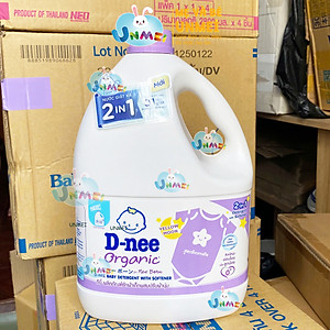Nước giặt Dnee chính hãng 2600ml (màu tím Yellow Moon 2in1) - Thái Lan
