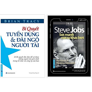 Combo Bí quyết tuyển dụng & đãi ngộ người tài + Steve Jobs Sức mạnh của sự khác biệt - Bản Quyền