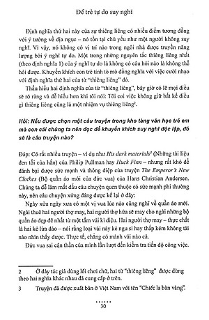 Sách Để Trẻ Tự Do Suy Nghĩ
