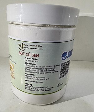Tinh Bột Củ Sen 100% Nguyên Chất - Cung cấp đầy đủ dưỡng chất cho cơ thể ( Hủ 200gr)