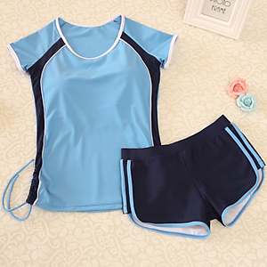 Đồ Bơi Hai Mảnh Thể Thao Trẻ Trung AT219 Áo Tắm Đa Năng Women Short Swimwear Set For Swimming And Sports