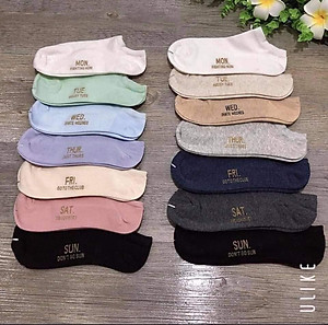 Tất vớ Nữ cổ ngắn cao cấp, tất vớ tuần 7 ngày 7 đôi