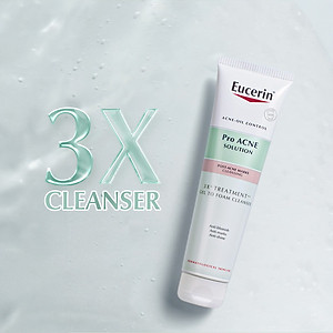 Gel Rửa Mặt Eucerin Pro Acne Solution 3X Treatment Gel To Foam Cleanser 150ml