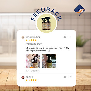  Nước xịt đa năng hữu cơ Bồ hòn và Tinh dầu Sả Chanh 500ml thương hiệu Ecocare