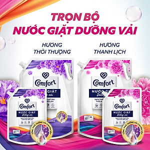 Nước Giặt Comfort Dưỡng Vải Đa Năng Hương Thanh Lịch Túi 3.6KG