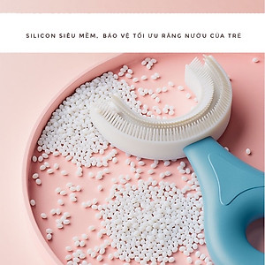 Bàn Chải Đánh Răng Silicon Hình Chữ U Cho Trẻ Em MINIIN - Cho Bé Từ 2 - 6 Tuổi