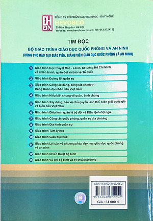 Giáo trình Học thuyết Mác - Lênin, tư tưởng Hồ Chí Minh về chiến tranh, quân đội và bảo vệ Tổ quốc (Dùng cho đào tạo giáo viên, giảng viên giáo dục quốc phòng và an ninh)