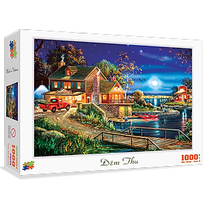 Bộ tranh xếp hình cao cấp 1000 mảnh – Đêm Thu (50x80cm)