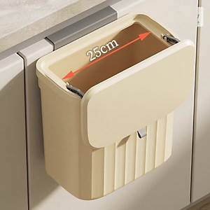 Thùng Rác Treo Tủ Bếp, Treo Nhà Vệ Sinh Nắp Lật 2 Chiều Bằng Nhựa PP Cao cấp - Hàng chính hãng (Màu ngẫu nhiên)