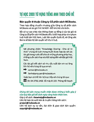 Tự Học 2000 Từ Vựng Tiếng Anh Theo Chủ Đề (Tái Bản)