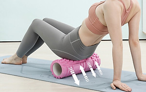 Con Lăn Yoga -ỐNG LĂN MASSAGE YOGA TP, Ống Trụ Có Gai Massage Thư Giãn, Hỗ Trợ Tập Cơ Lưng, Thể Hình