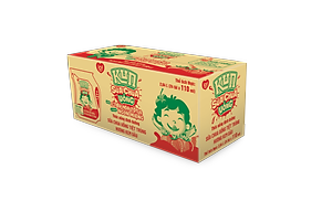 Thùng 24 Túi Sữa Chua Uống Hương Dâu KUN 110ml/túi