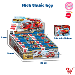 Đồ chơi lắp ráp, xếp hình Qman 1805 - Biệt đội xe cứu hỏa (313 mảnh ghép) - Dành cho bé trai từ 6 tuổi