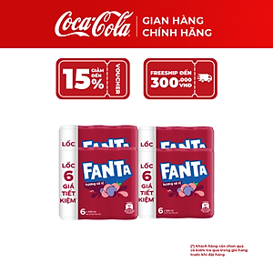 [SALE 11.11] Thùng 24 Lon Fanta Vị Xá xị 320ml – Nước Ngọt Có Gas, Giải Khát Ngay, Coca-Cola Official Store