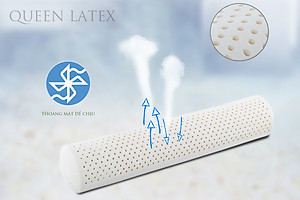 Gối Ôm Cao Su Vạn Thành Bolster VTGCSO20100 (20 x 100 cm) - Trắng